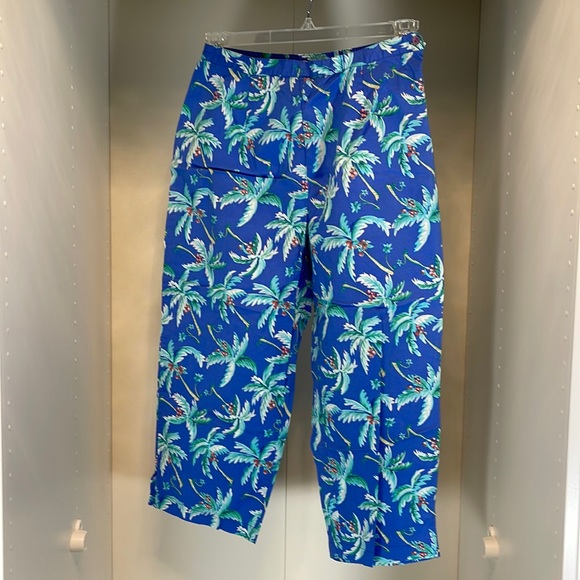 EUC Sportelle Palm Tree Capris Size Large - Picture 1 of 5